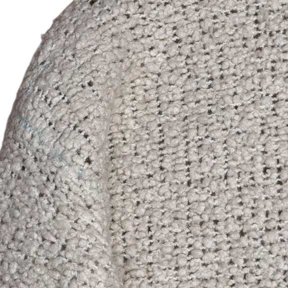 Eileen Fisher Boucle Wool Snap Front Jacket Coat Italian Yarn XS Cream Beige - Picture 9 of 16